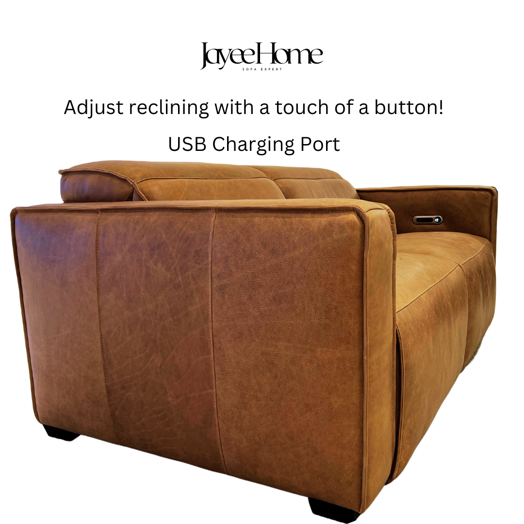 Gemma Leather Recliner Sofa
