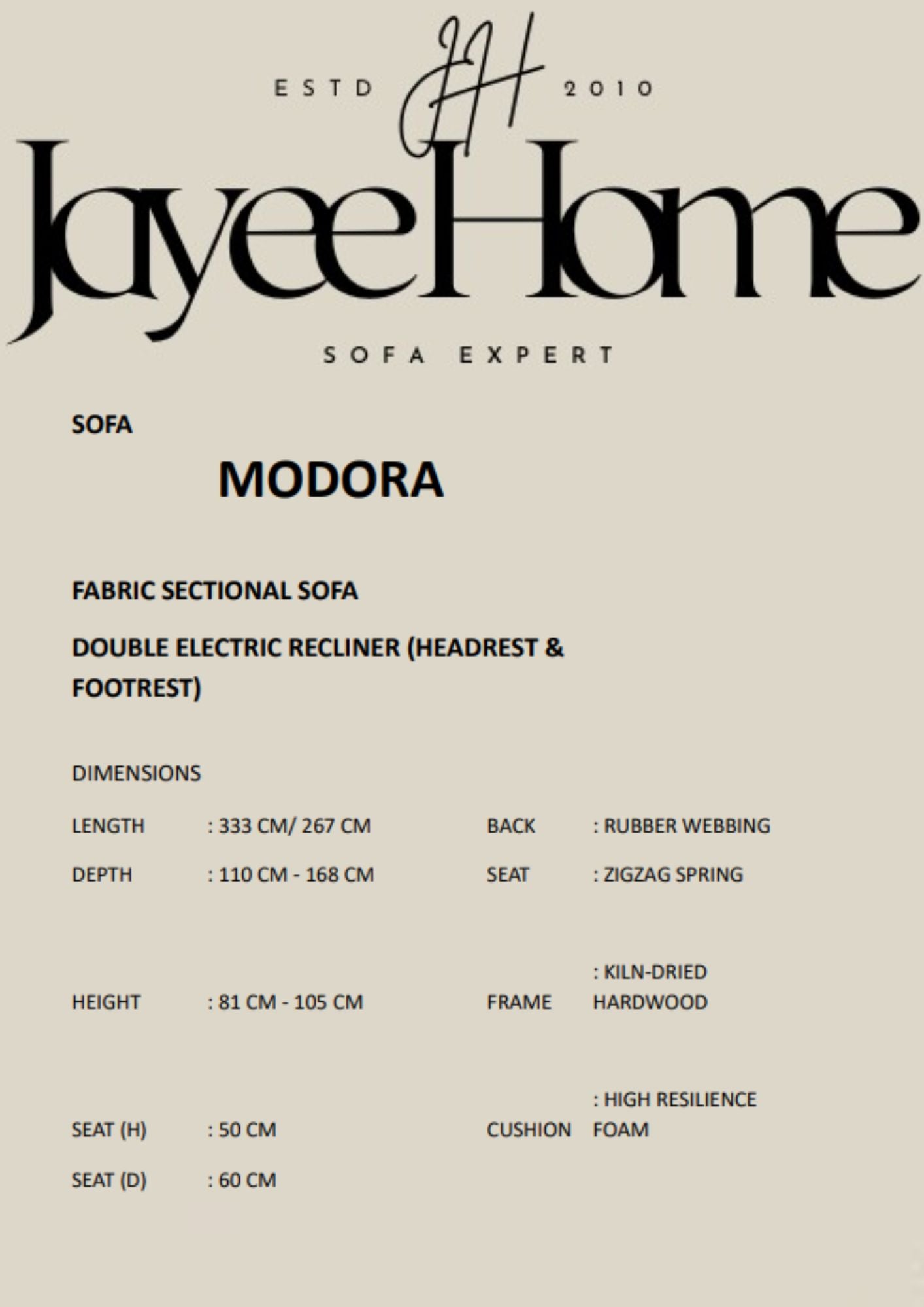 Modora Fabric Sectional Sofa