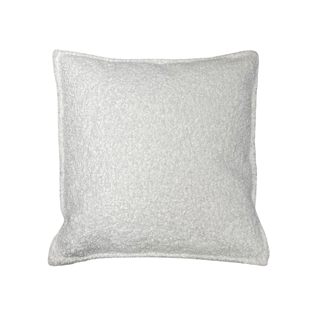 White Fabric Throw Cushion