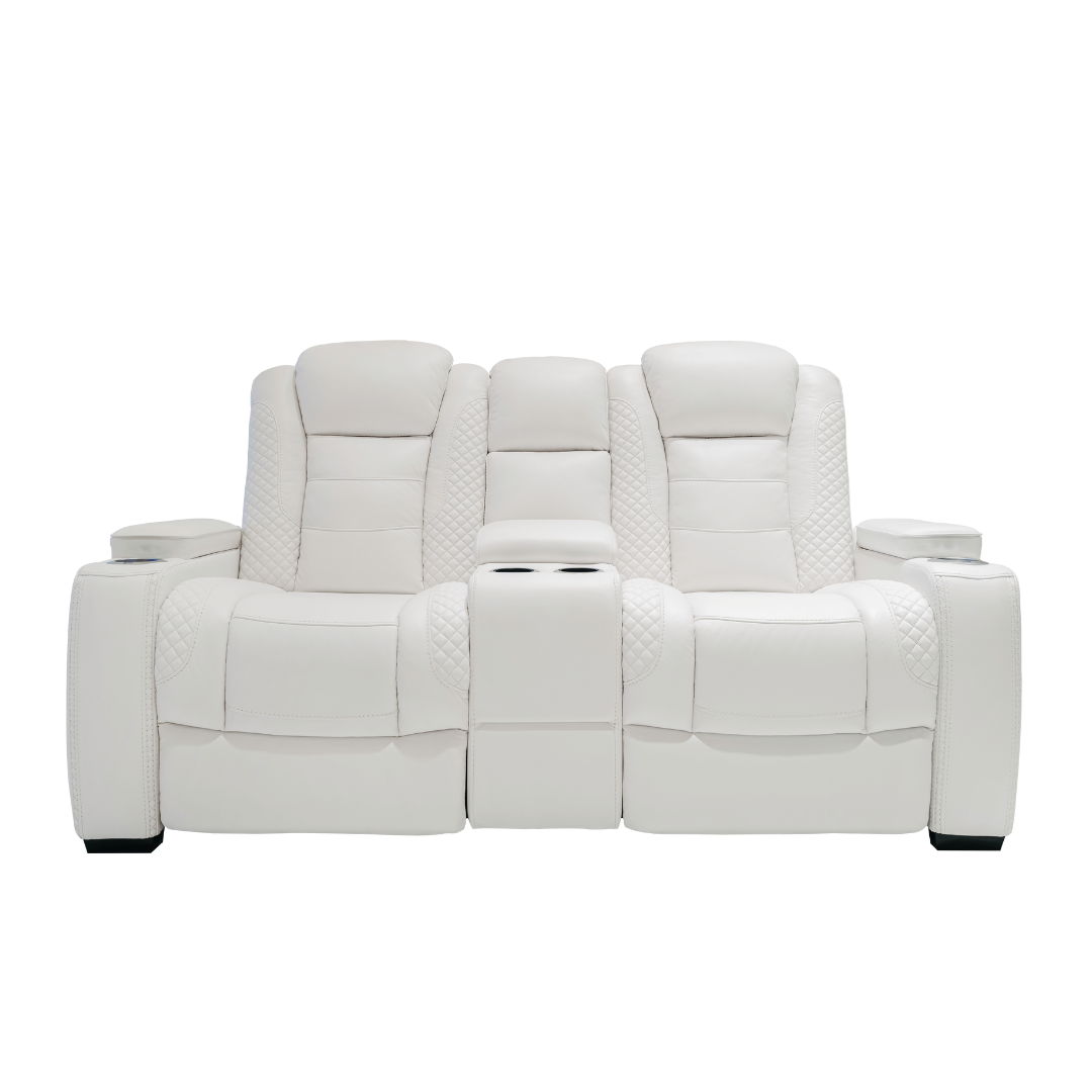 Luscious Leather Reclining Sofa