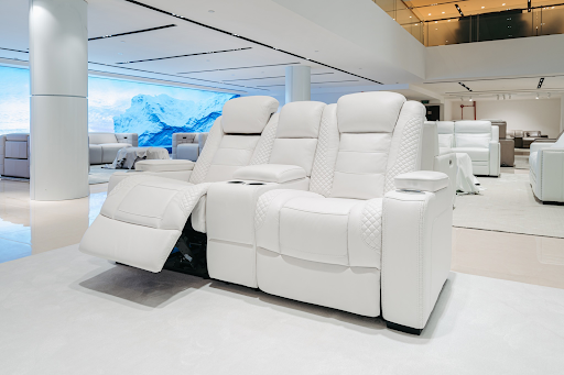 Luscious Leather Reclining Sofa