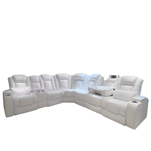 Luscious Leather Reclining Sofa