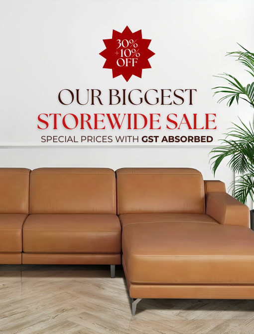 Elevate Your Living Room Comfort with a Luxurious L-Shaped Leather Reclining Sofa in Singapore