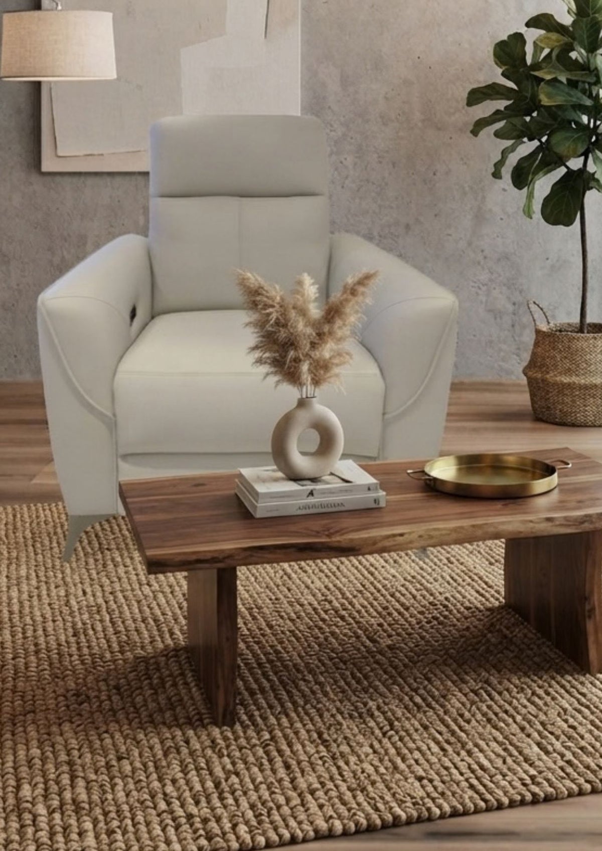 Emerald Leather Electric Recliner Sofa (Headrest & Footrest)