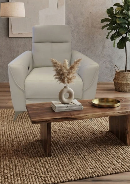 Emerald Leather Electric Recliner Sofa (Headrest & Footrest)
