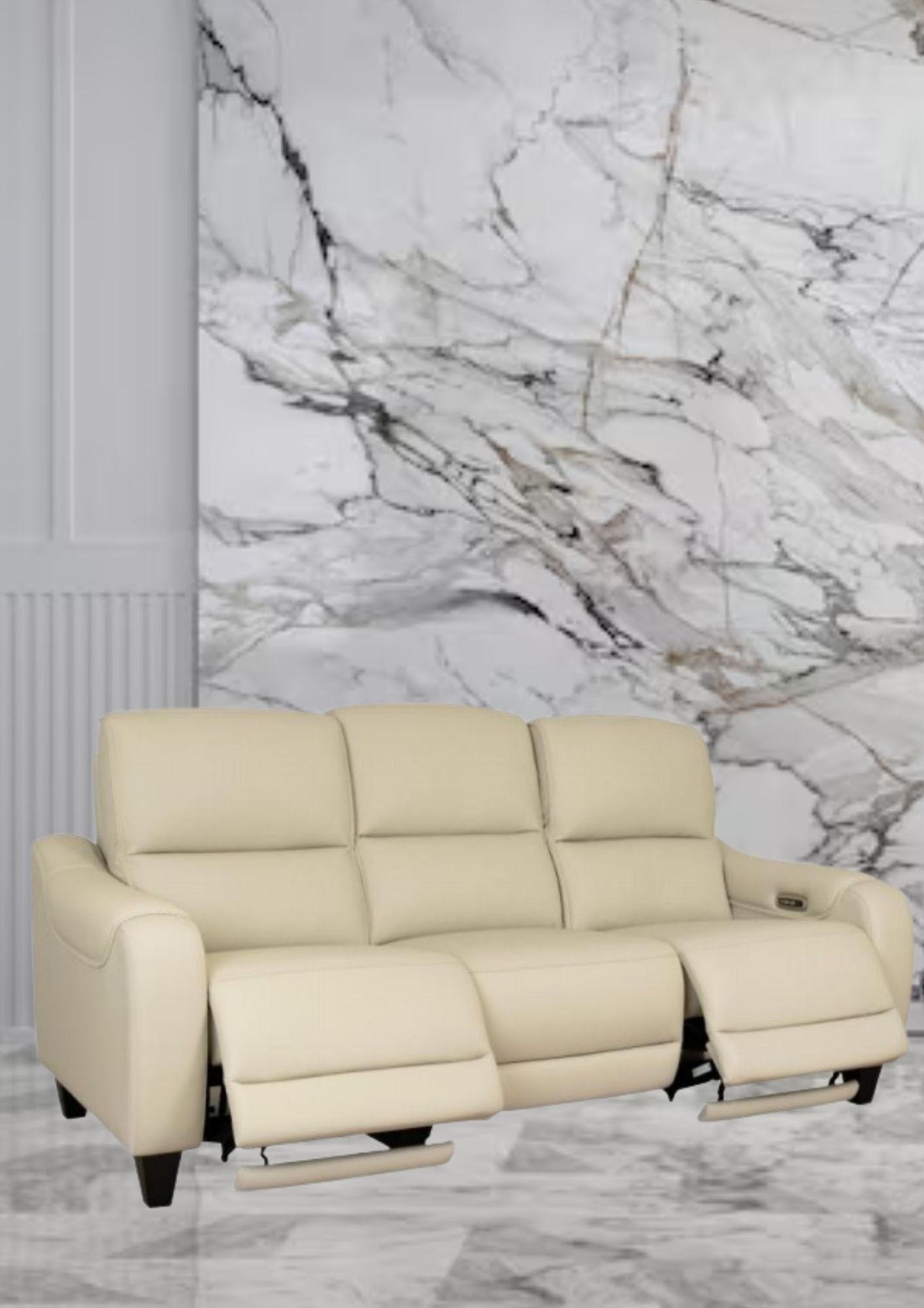 Bernice Leather Double Electric Recliner