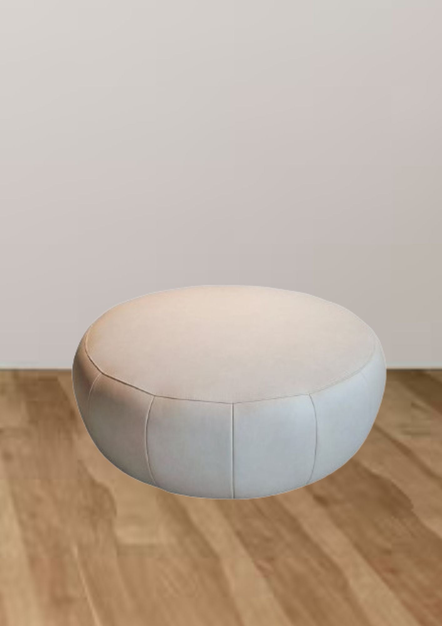 Grande Poofer Leather Stool