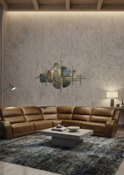 Harmony Leather Electric Recliner Sofa (Headrest & Footrest with Massage)