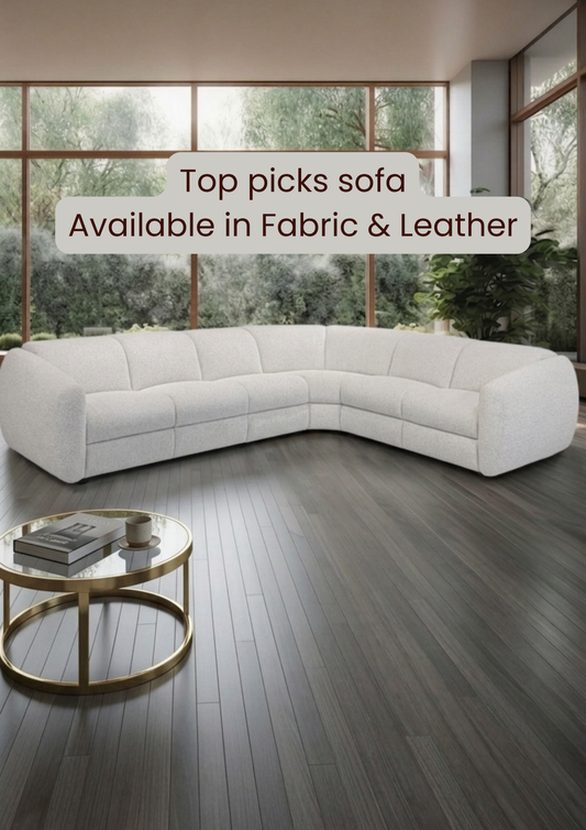Modora Fabric Sectional, Electric Recliner Sofa (Headrest & Footrest)