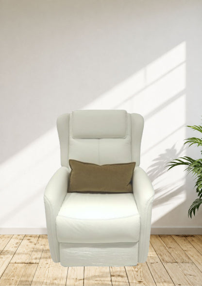 Shine On Leather Electric Recliner Sofa (Headrest & Footrest)