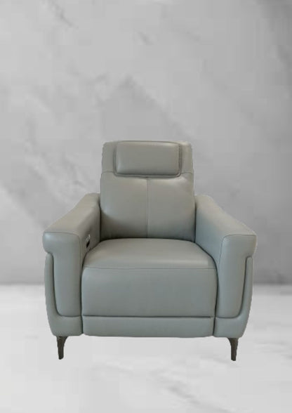 Lavish Leather Recliner Sofa (Headrest & Footrest)
