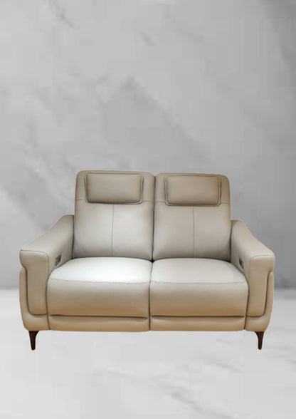Lavish Leather Recliner Sofa (Headrest & Footrest)