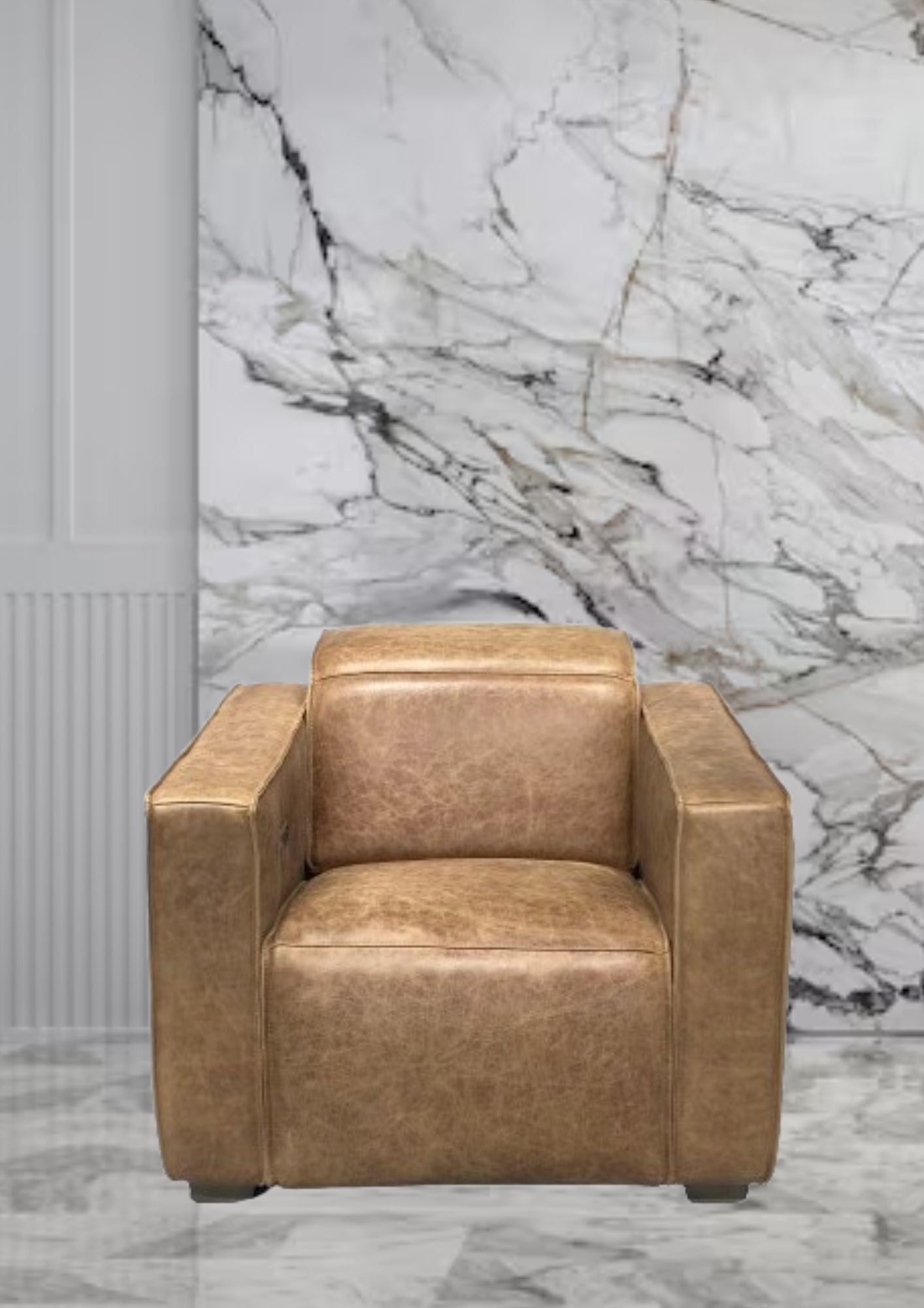 Gemma Leather Electric Recliner Sofa (Headrest & Footrest)