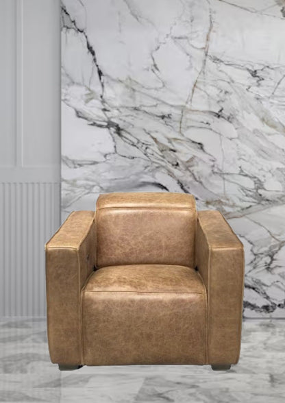 Gemma Leather Electric Recliner Sofa (Headrest & Footrest)