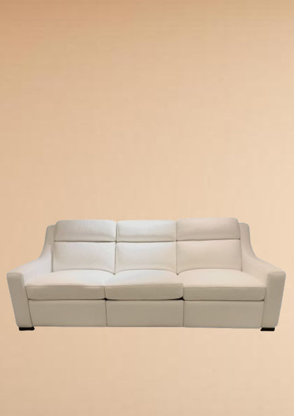 Divine Leather Double Electric Recliner Sofa (Headrest & Footrest)