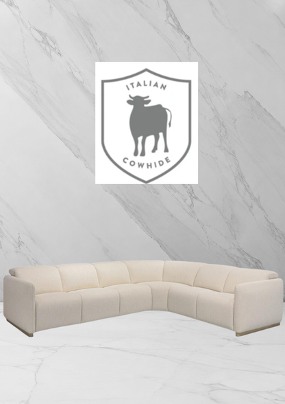 ZENVIA PREMIUM LEATHER SECTIONAL SOFA (HEADREST & FOOTREST)
