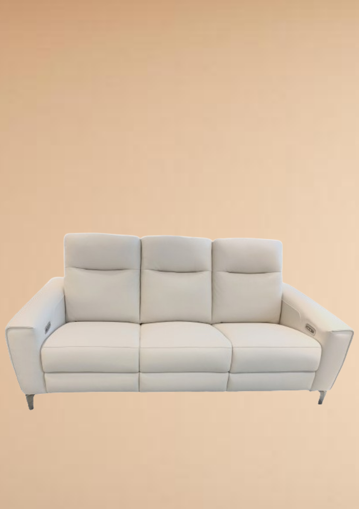 Imilia Leather Electric Recliner Sofa (Headrest & Footrest)
