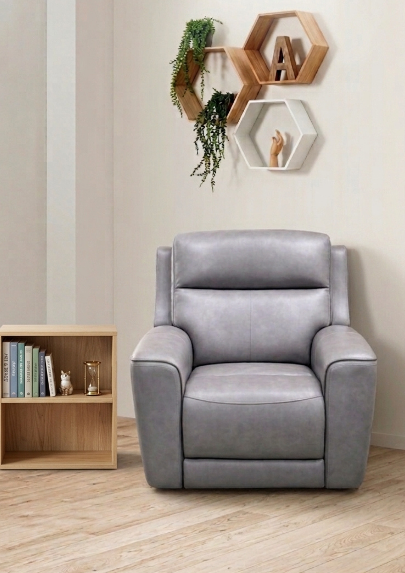 Aurelia Leather Electric Recliner Sofa with Massage (Headrest & Footrest)