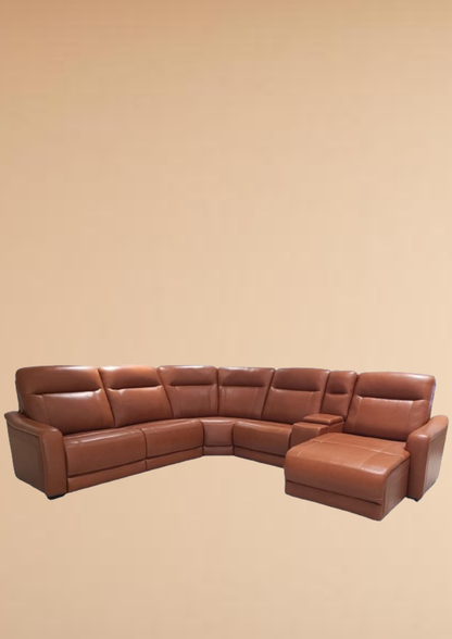 Boracay Leather Electric Recliner Sofa (Headrest & Footrest)