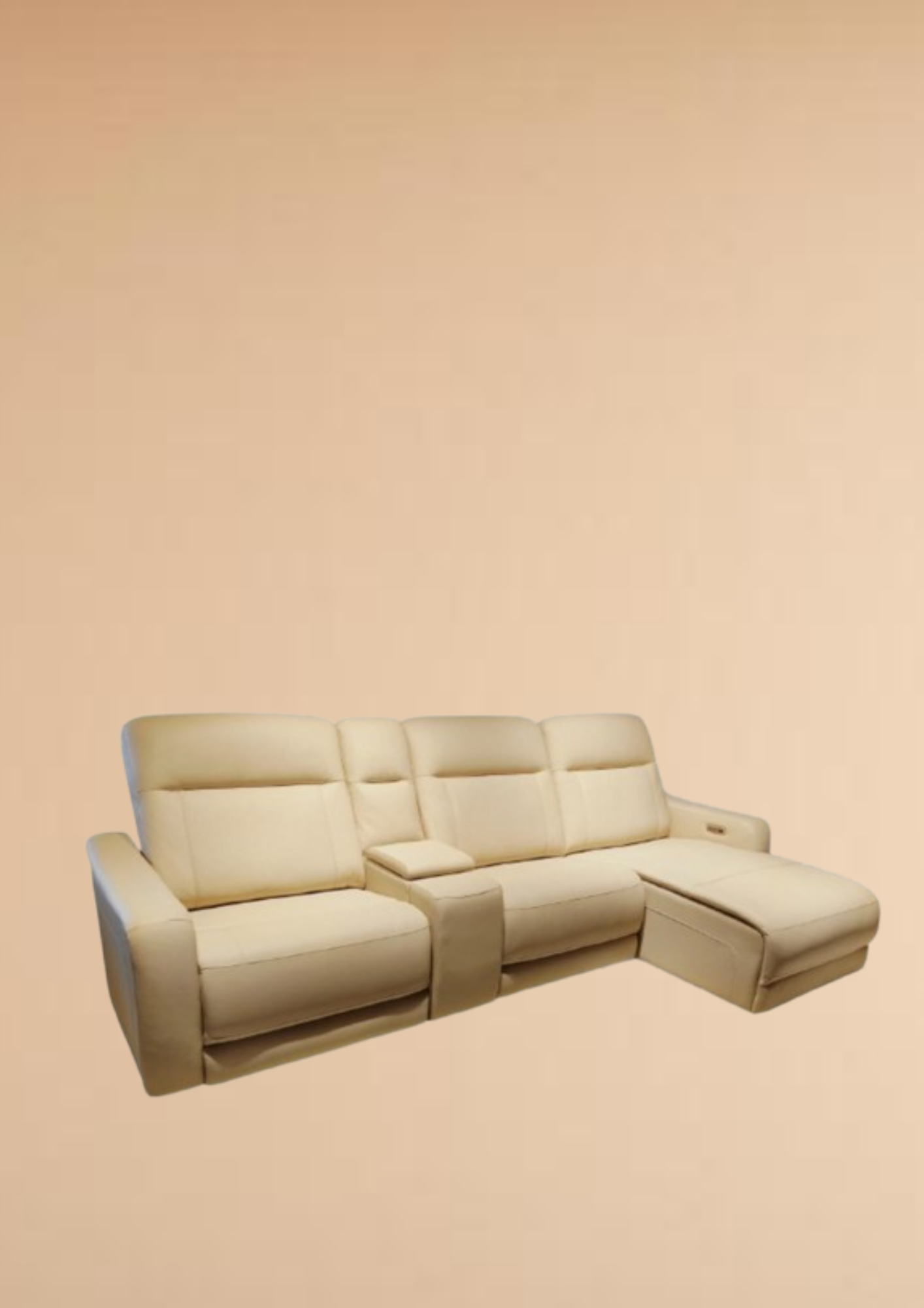 Boracay Leather Electric Recliner Sofa (Headrest & Footrest)