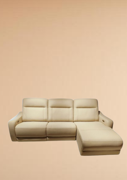 Boracay Leather Electric Recliner Sofa (Headrest & Footrest)