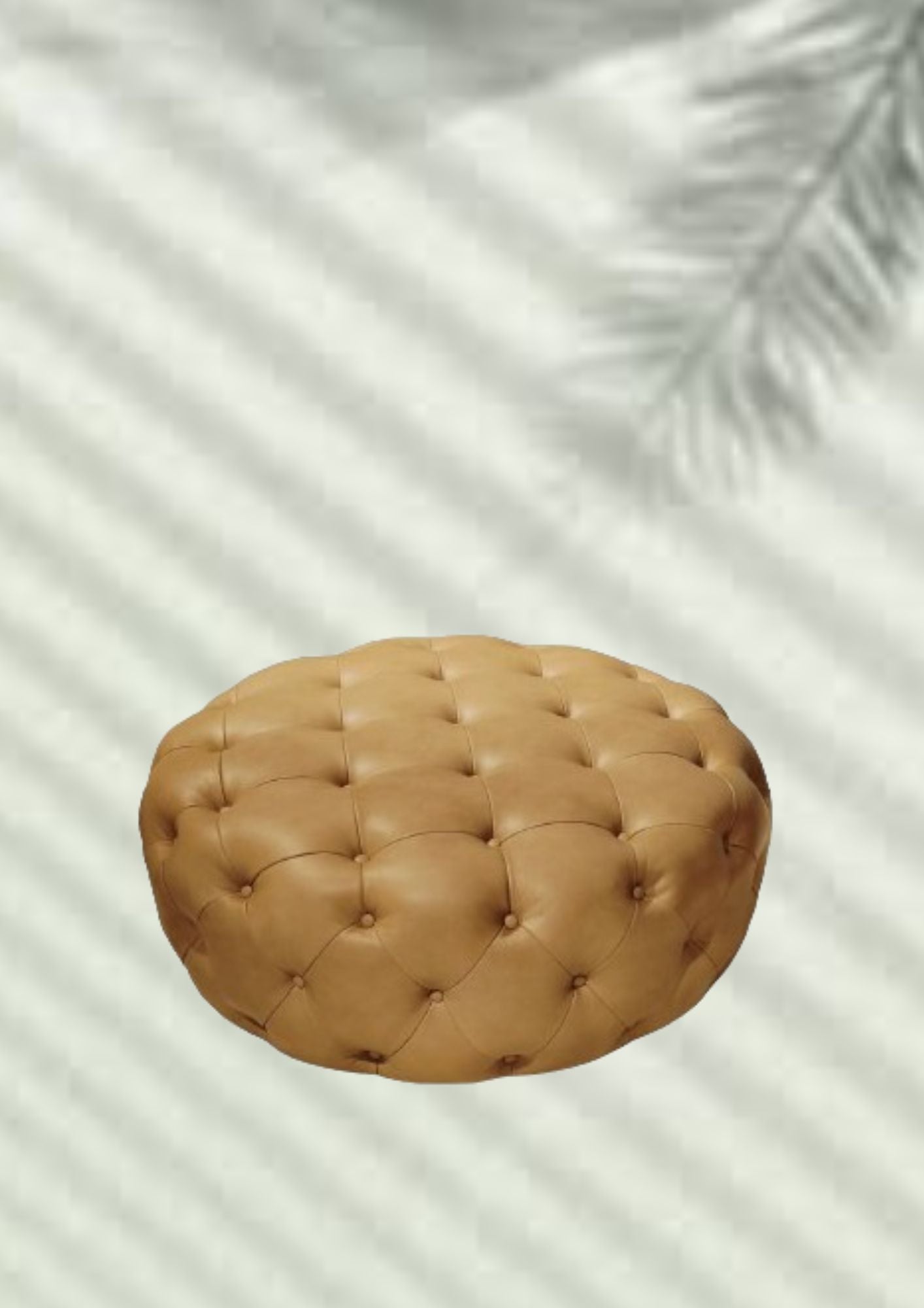 Diamond Poofer Stool (Fabric or Leather)