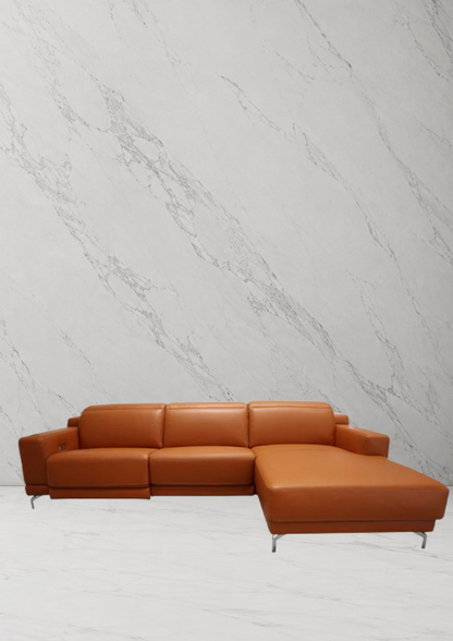 Summer Leather, Electric Recliner Sofa (Headrest & Footrest)