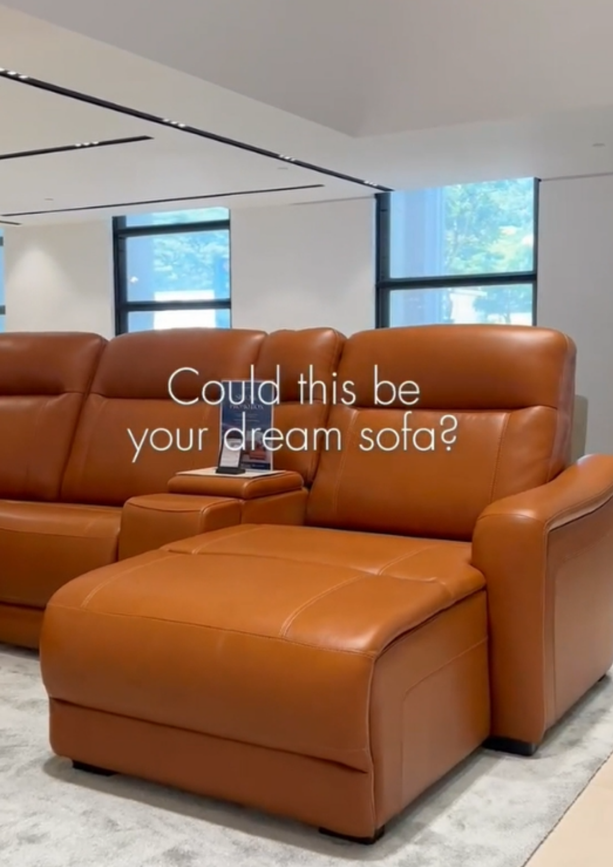 Boracay Leather Electric Recliner Sofa (Headrest & Footrest)