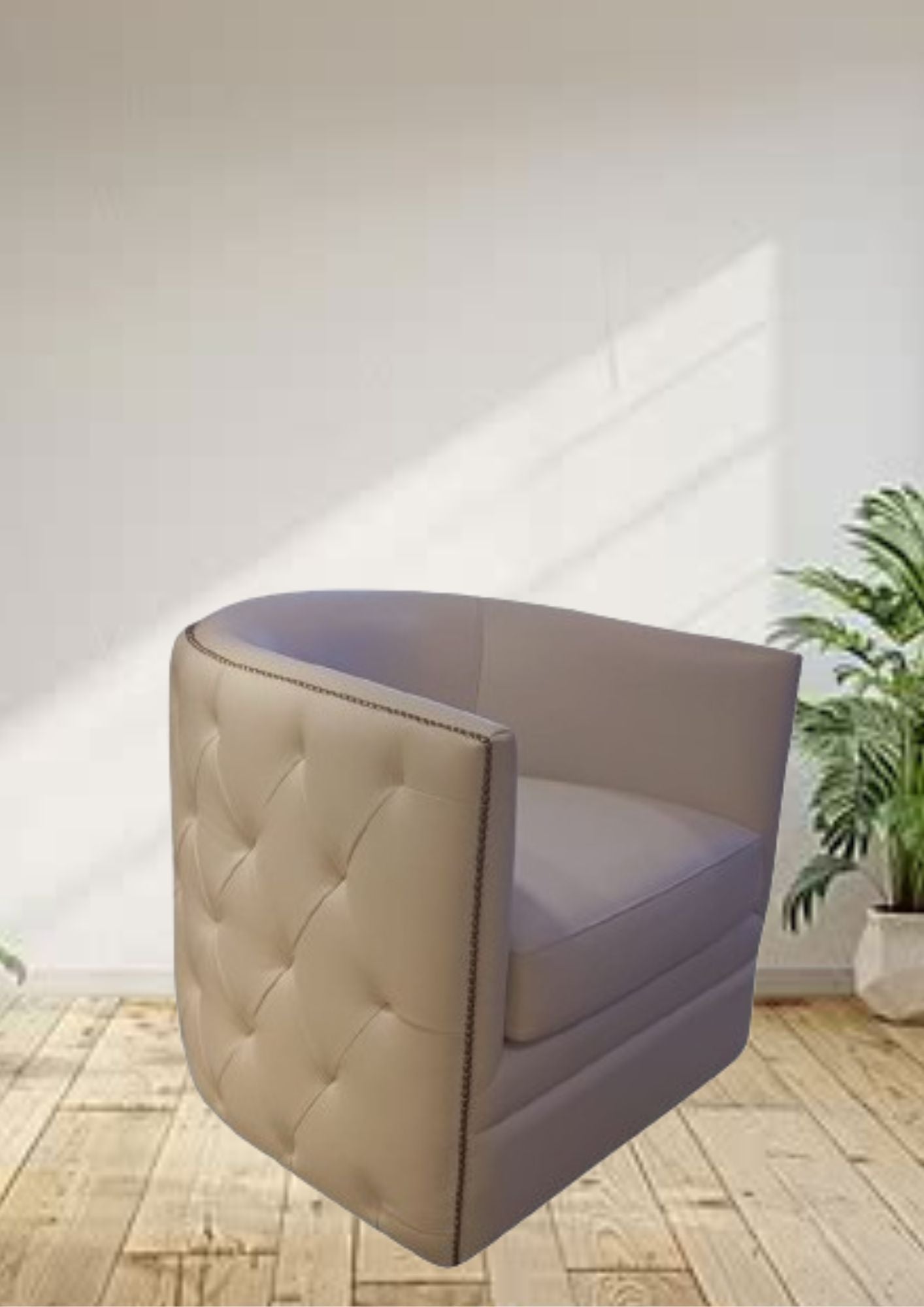 Karatos Swivel Chair Leather
