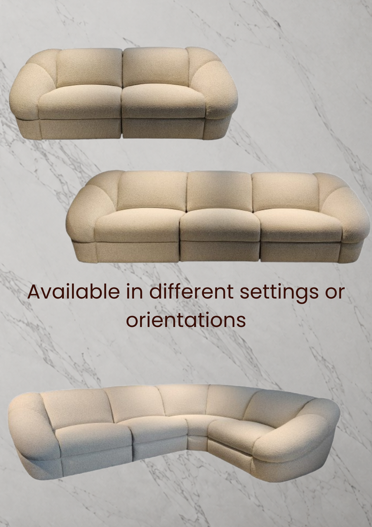 Cloud Curve Fabric Sofa, Electric Recliner (Headrest & Footrest)
