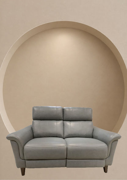 Sequins Leather Electric Recliner Sofa (Headrest & Footrest)