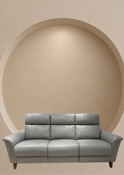 Sequins Leather Electric Recliner Sofa (Headrest & Footrest)