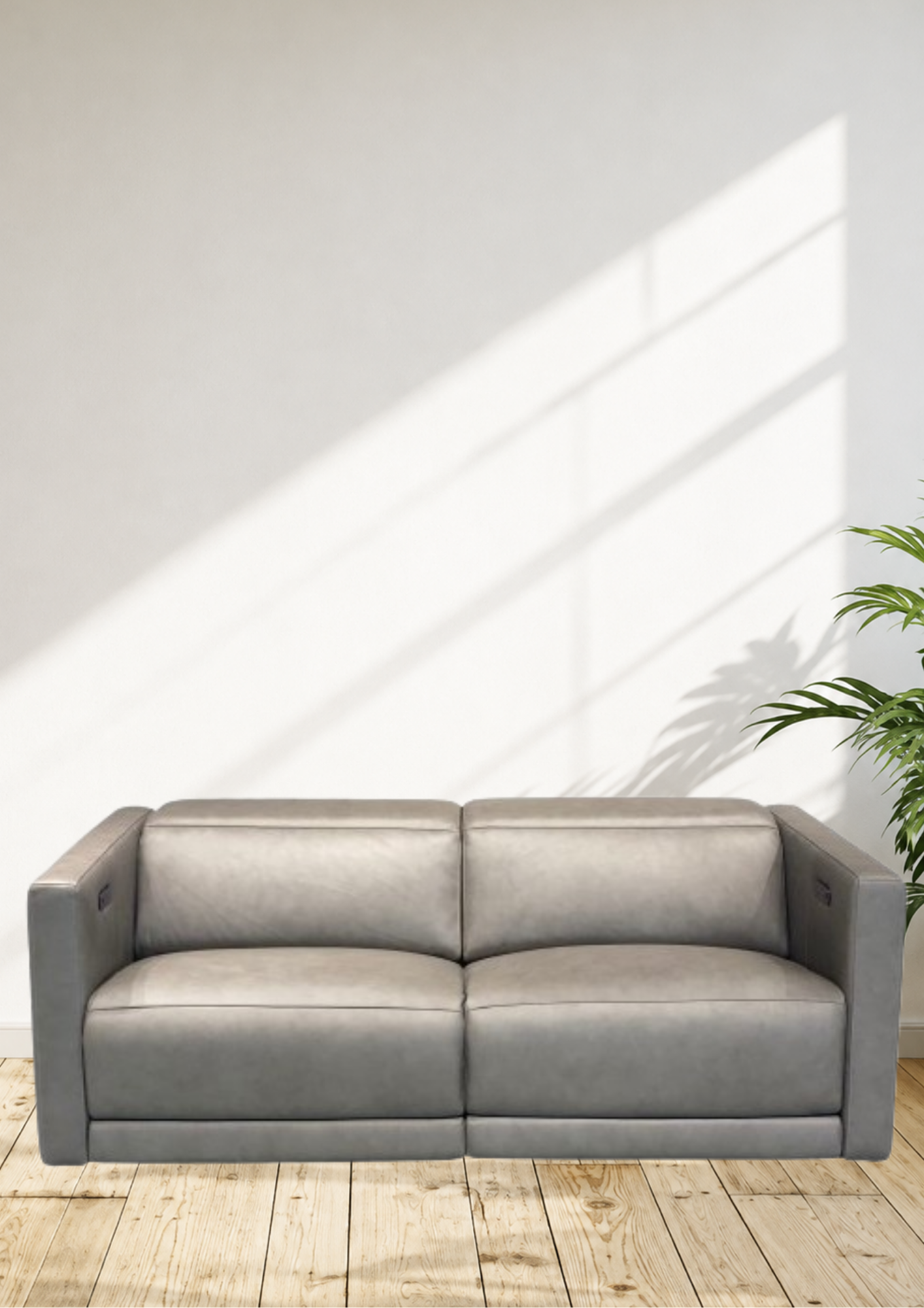 Carlo Leather Electric Recliner Sofa (Headrest & Footrest)