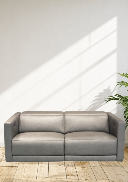 Carlo Leather Electric Recliner Sofa (Headrest & Footrest)