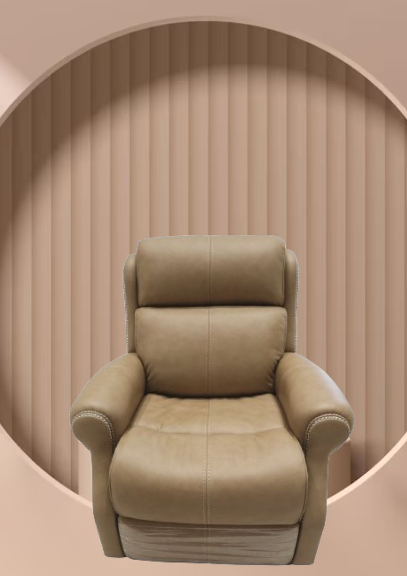 Palatial Leather Electric Recliner (Headrest & Footrest)