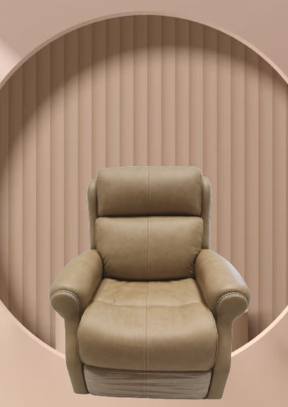 Palatial Leather Electric Recliner (Headrest & Footrest)