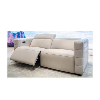 (2568) Cubeo Leather Recliner Sofa, Jayee Home Sale