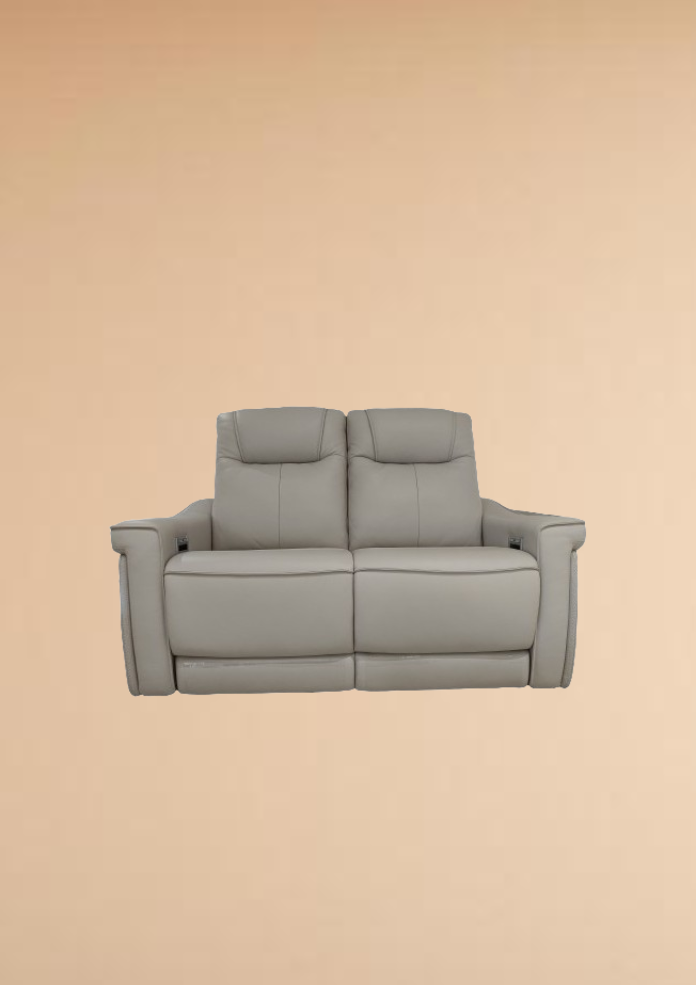 Aurora Leather Double Electric Recliner (Headrest & Footrest)