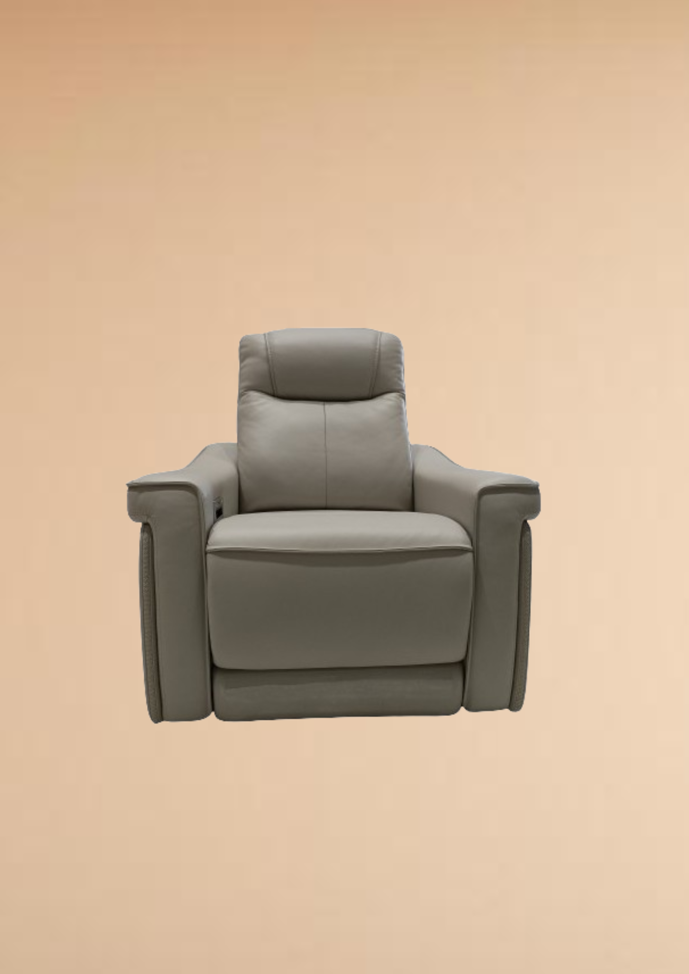 Aurora Leather Double Electric Recliner (Headrest & Footrest)