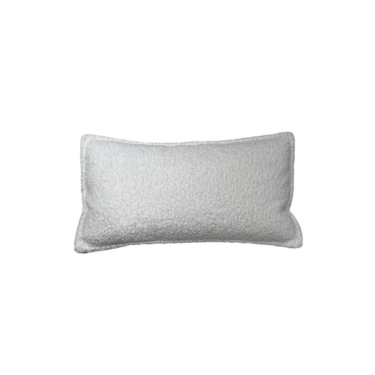 Sheep Skin White Lumbar Cushion