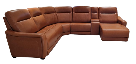 Boracay Leather Reclining Corner Sofa
