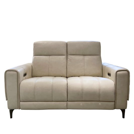 Azzurra, 2 Seater Leather Reclining Sofa Jayee Home