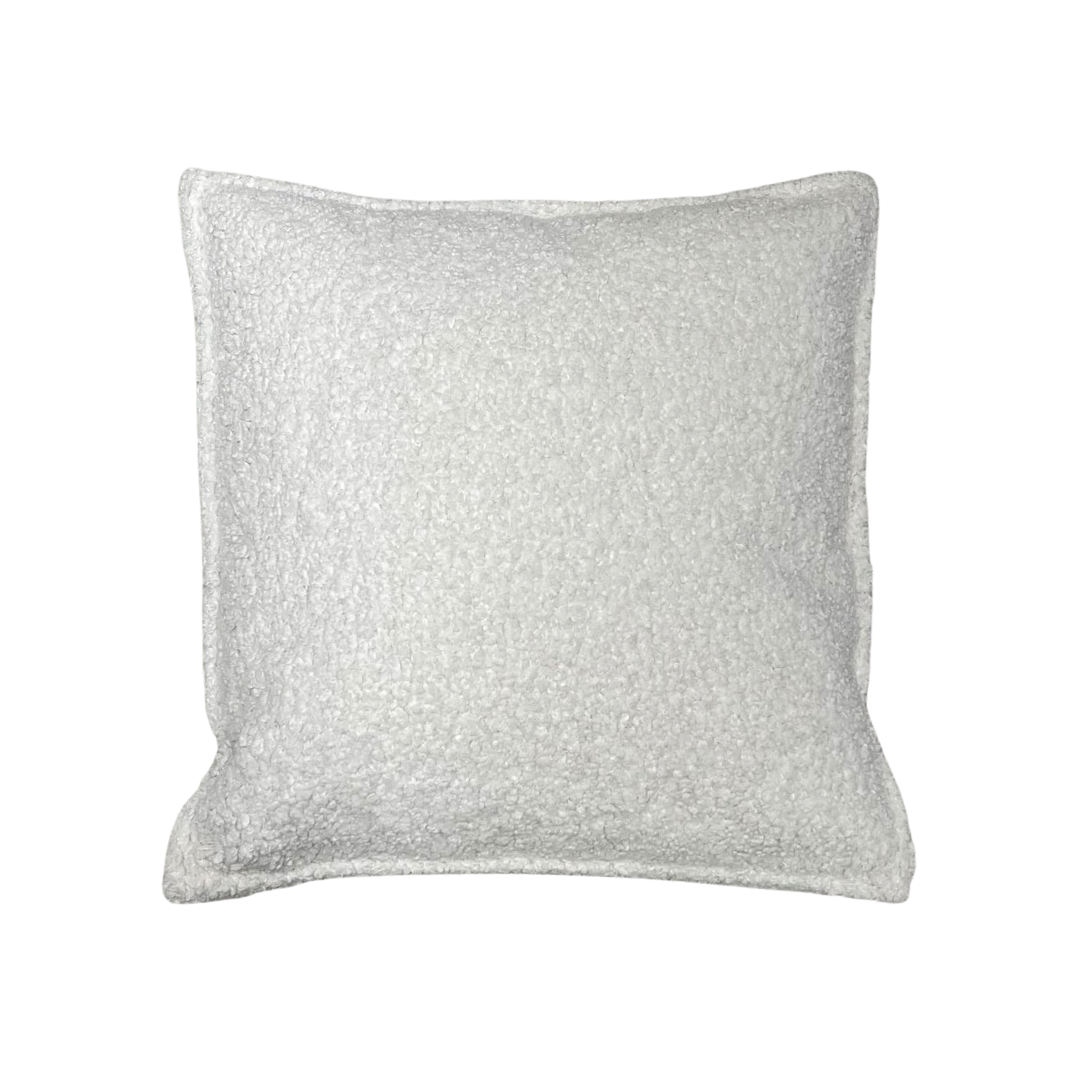 White Fabric Throw Cushion, Jayee Home